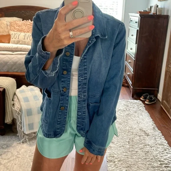 Universal Thread Utility Style Button Up Denim Jacket Size XXL - Picture 3 of 9